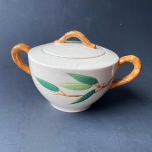 Vintage Maruta Ware Sugar Bowl Hand Painted in Japan
